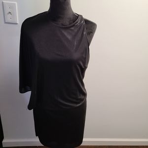 Halston black cocktail dress